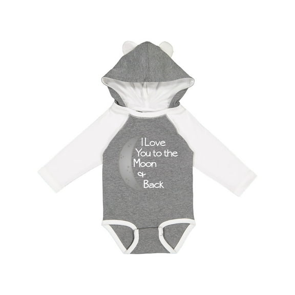 Inktastic I Love You to the Moon & Back. Boys or Girls Long Sleeve Baby Bodysuit