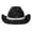 Black, variant on Faraee Kids Western Cowboy Hat for Girls and Boys Rhinestone Wide Brim Glitter Cowgirl Hats for Halloween Party Black 9-15 Years