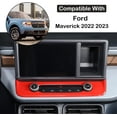 thumbnail image 4 of Car Center Control Air Conditioner Switch Cover Trim Dashboard Frame Compatible with Ford Maverick 2022 2023 Car Center Console Radio Multimedia Control Knob Button Frame Sticker Interior Accessories, 4 of 14