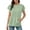 Green, variant on Ticikt Women's Short Sleeve Sweatshirt, Crew Neck Casual T-Shirt with Front Kangaroo Pocket,Blue,L
