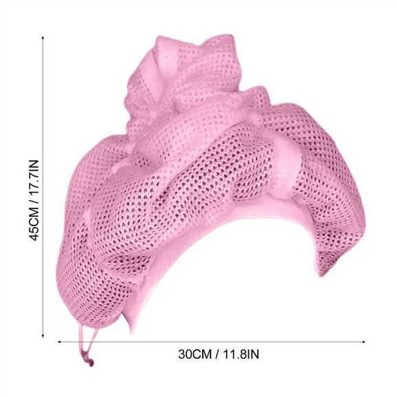 New Arrivals Caps for Drying Curly Hair Shower Cap Net Plopping Bonnet,B