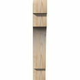 thumbnail image 2 of 4"W x 12"D x 24"H Mediterranean Rough Sawn Corbel, Douglas Fir, 2 of 9