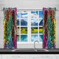 thumbnail image 2 of MKHERT Pattern Tree Window Curtain Kitchen Curtain 26x39 inch,Two Piece, 2 of 2