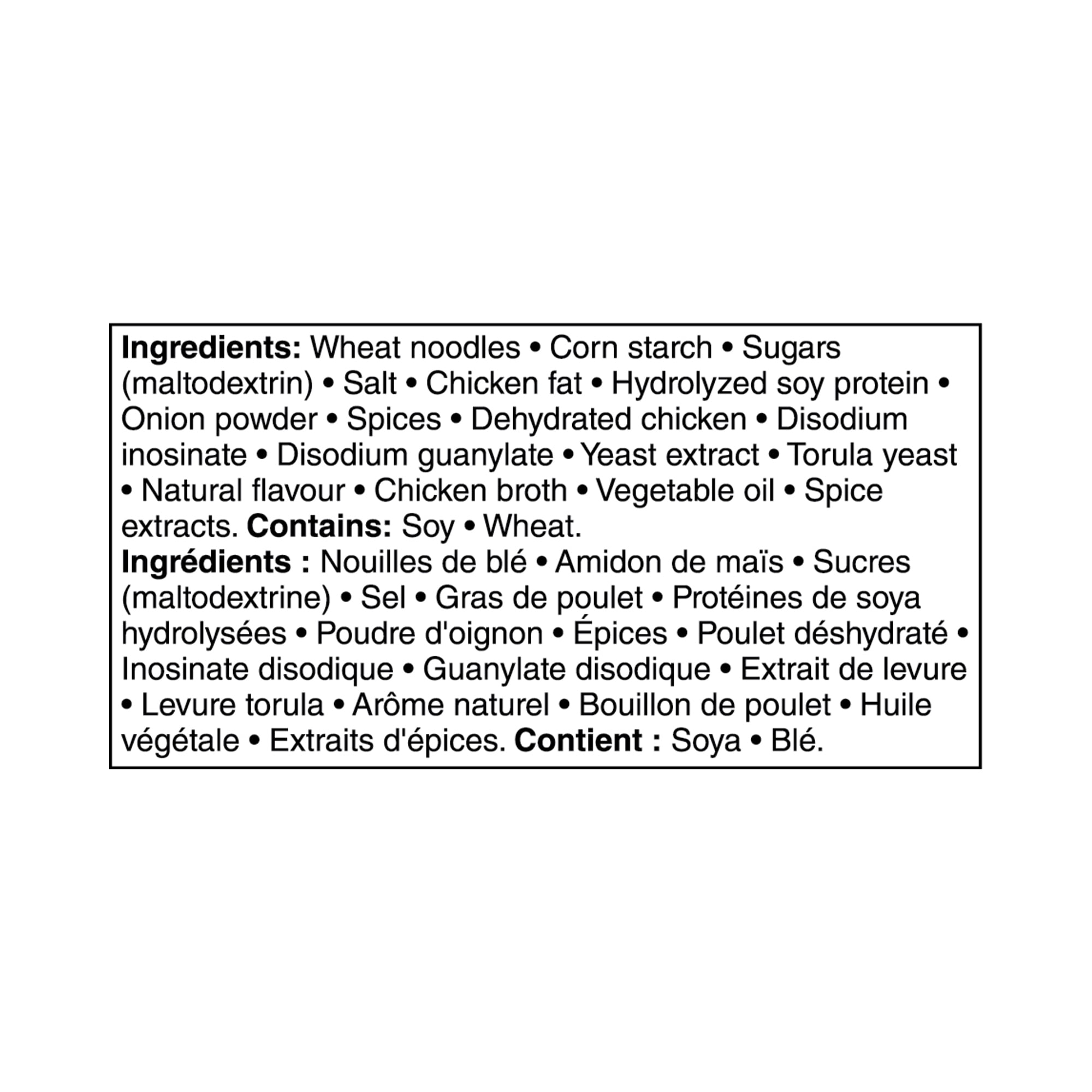 Mélange de soupe poulet et nouilles à teneur réduite en sodium Great Value