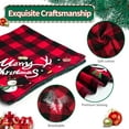 thumbnail image 4 of Christmas Dog Bandanas 2 Pack, Classic Plaid Dog Scarf Santa Snowman Merry Christmas Print Triangle Bibs Kerchief, Adjustable Washable Dog Bandanas for Small Medium Large Dogs Cats Pets, 4 of 6