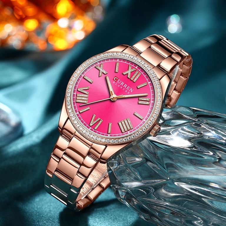 Bling rhinestone watches Gold Rhinestone Bracelet Watch Cocktail Watch Quartz Watch  main image 4