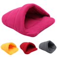 thumbnail image 3 of EIMELI Thick Fleece Warm Dog Cat Tent Cave Nest Bed Slipper Shape Pet Sleeping Bag, 3 of 10