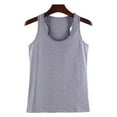 thumbnail image 1 of Minnieouse Chaleco de algodón para mujer, ropa recortada de moda de punto, camiseta transpirable fresca, camisas de fondo exterior de primavera, Prendas para la parte del cuerpo Gris L Minnieouse AP010463-27B, 1 of 6