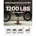 thumbnail image 6 of VEVOR Dirt Bike Lift Stand, Motorcycle Jack Lift Stand 1200lbs Capacity and Hydraulic Lift Operation, Hoist Table Adjustable Height 9.8"-18.3" for Dirtbike Repair, Maintenance, Dirt Bike Accessories, 6 of 9