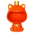thumbnail image 1 of Adorno De Almacenamiento Para Gatos Estatua de resina con forma de gato de la suerte, adorno de almacenamiento para llaves de entrada, decoración de escritorio de estudio (G), 1 of 7