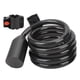 thumbnail image 1 of Candado de seguridad para motocicletas y bicicletas resistente con huella dactilar para uso en exteriores con cable de acero resistente al agua y resistente al agua, 1 of 8