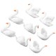 thumbnail image 1 of KALLORY 8Ud Adorno Cisne De Resina Liviana Para De Micro, 1 of 8
