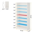 thumbnail image 5 of MAYEERTY Freestanding Shoe Cabinet, 9-Tier 40-45 Pairs Shoe Storage Rack, 5 of 7