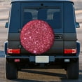 thumbnail image 3 of Kll Pink Glitter Tire Cover,Universal Wheel Tire Cover For Trailer, Rv, Suv, Truck,Camper And Many Vehicle,(17 Inch), 3 of 7