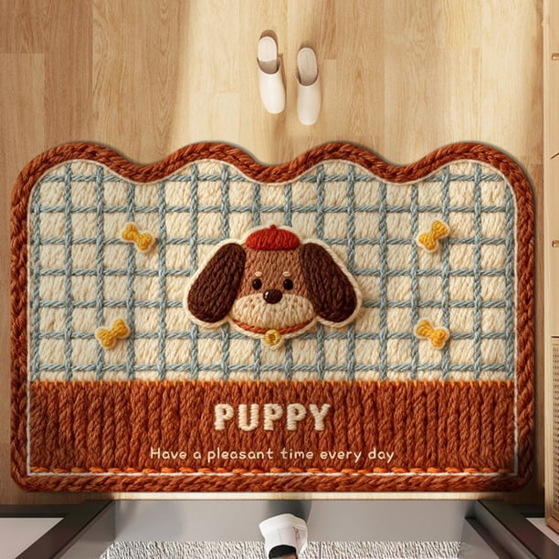 Tapete de cocina para San Valentín | Alfombra absorbente antideslizante de 40 x 60 cm | Felpudo de poliéster para entrada, baño y lavabo | Decoración navideña multicolor