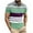 Purple, variant on WREESH Men's Sporty Henley Short Sleeve Top in Color Block Design, Men's Printed Color Block Short Sleeve Top Purple
