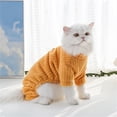 thumbnail image 4 of Denbek Sweater for Cats, Pet Sweater for Small Dogs Girl Boy Warm Solid Pullover Coat Autumn Winter Dog Clothes for Puppy Chihuahua Yorkie, Yellow-XL, 4 of 9