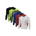 thumbnail image 5 of SUPERHOMUSE Mens Gym Compression Under Base Layer Tops Long Sleeve Quick Dry Sports T-Shirts, 5 of 5