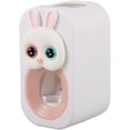 thumbnail image 1 of Miangastore Pink Toothpaste Dispenser with Bunny Design for Wall Mounting Convenient and Durable Plastic, 1 of 8