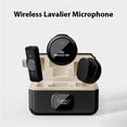 thumbnail image 3 of Wireless Lavalier Microphone Dual Microphone Magnetic Suction Wearing Noise Reduction No Delay Type-C with Rechargeable Charging Case for Mobile Phone Live Broadcast Outdoor, 3 of 6