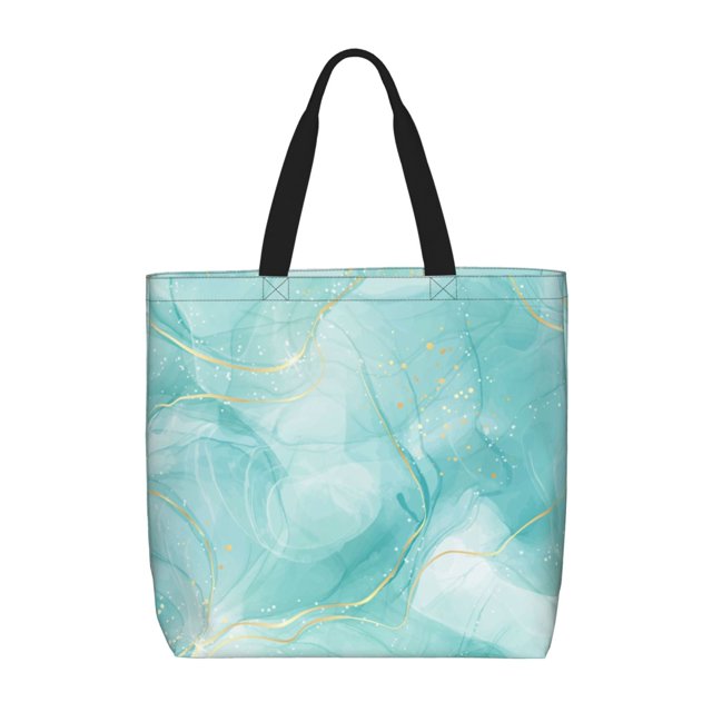 Easygdp Blue Marble Bolsa Tote para Mujer, Bolso de Hombro para Trabajo, Playa, Viajes, Compras y Supermercado
