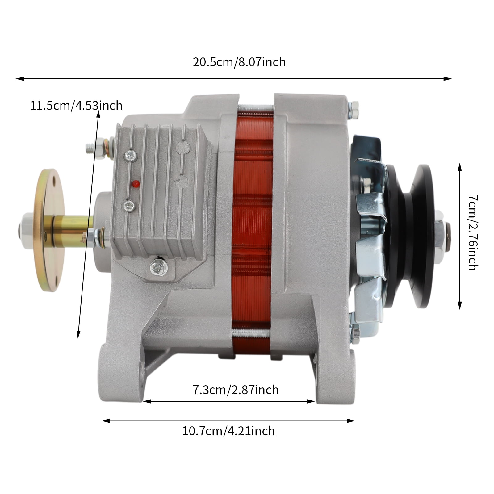 ChicHomey 1000W Permanent Magnet Generator, AC/DC Dual Use Permanent Magnet Generator,Dual-Wheel Design,4500rpm