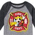thumbnail image 3 of Disney - Firefighter Mickey - Fire Dept. Alarm - Toddler & Youth Raglan Graphic T-Shirt, 3 of 5
