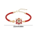 thumbnail image 3 of Pulseras para mujer, regalos para mujer, pulsera de hilo rojo de Año Nuevo, pulsera flexible con animales, buena pulsera, joyería, regalos para mujeres y hombres, regalos de San Valentín, pulseras de, 3 of 5