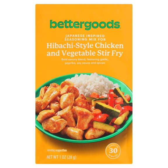 bettergoods Seasoning Mix for Hibachi-Style Chicken and Vegetable Stir Fry, 1 oz