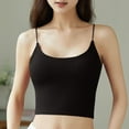 thumbnail image 2 of Dealovy Tank Top for Women Spaghetti Strap Camisole Top with Built in Bra Sleeveless Seamless Cropped Bralettes, 2 of 4