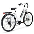 thumbnail image 4 of Hyper E-Ride 700C 36V Electric Commuter E-Bike for Adults, Pedal-Assist, 250W Mid-Drive Motor, Matte White, 4 of 9