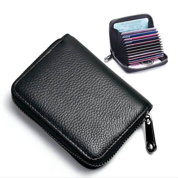 GASTROPOD Credit Card Holder RFID Card Case Wallet, Small Accordion Zipper Card Case Holder, Card Organizer Case for Women Men