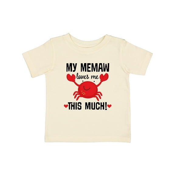 Inktastic Memaw Loves Me Grandson Boys or Girls Baby T-Shirt