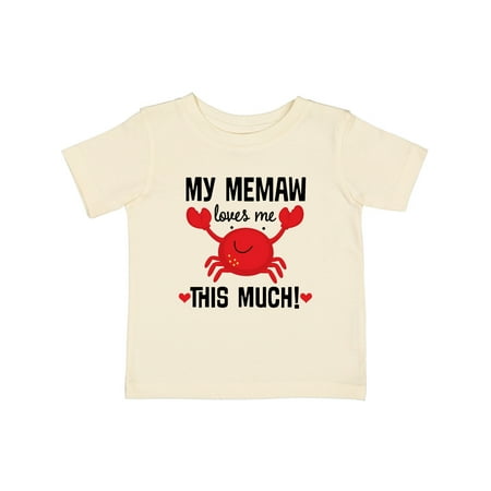 

Inktastic Memaw Loves Me Grandson Gift Baby Boy or Baby Girl T-Shirt
