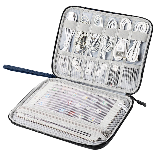 Bolsa de almacenamiento de cables de viaje pequeña - Accesorios electrónicos portátiles - Bolsa de almacenamiento electrónico 3024