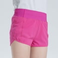 thumbnail image 4 of NordicNest Girls High Waisted Athletic Shorts with Liner – 2-in-1 Workout Running Shorts for Kids, Breathable Summer Gym Bottoms, 4 of 5
