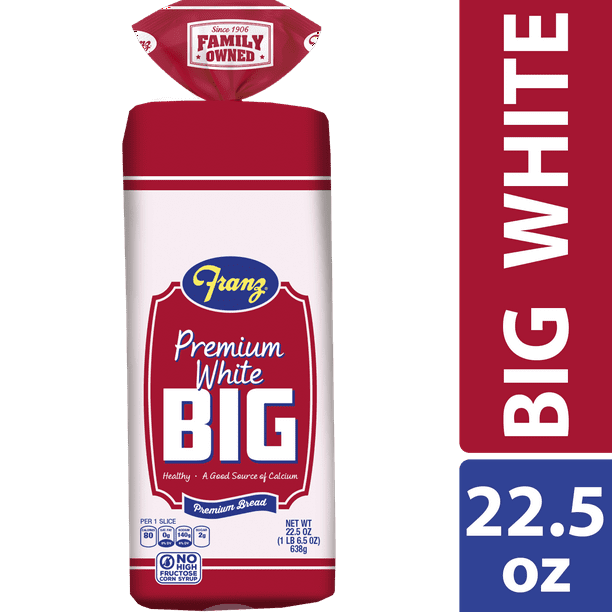 Franz Premium Big White Bread, 22.5 oz