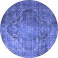 thumbnail image 1 of Ahgly Company Indoor Round Persian Blue Traditional Area Rugs, 6' Round, 1 of 4