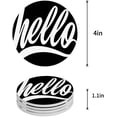 thumbnail image 1 of RYLABLUE Hello Set of 4 Round Coaster for Drinks, Absorbent Ceramic Stone Coasters Cup Mat with Cork Base for Home Kitchen Room Coffee Table Bar Decor, 1 of 5
