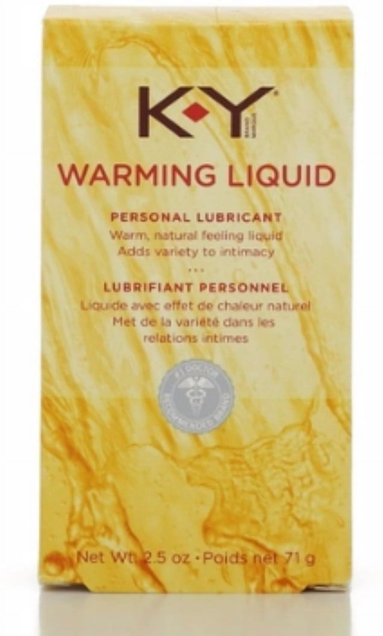 K-Y Lubricante Personal Líquido con Sensación de Calor 2,5 Oz