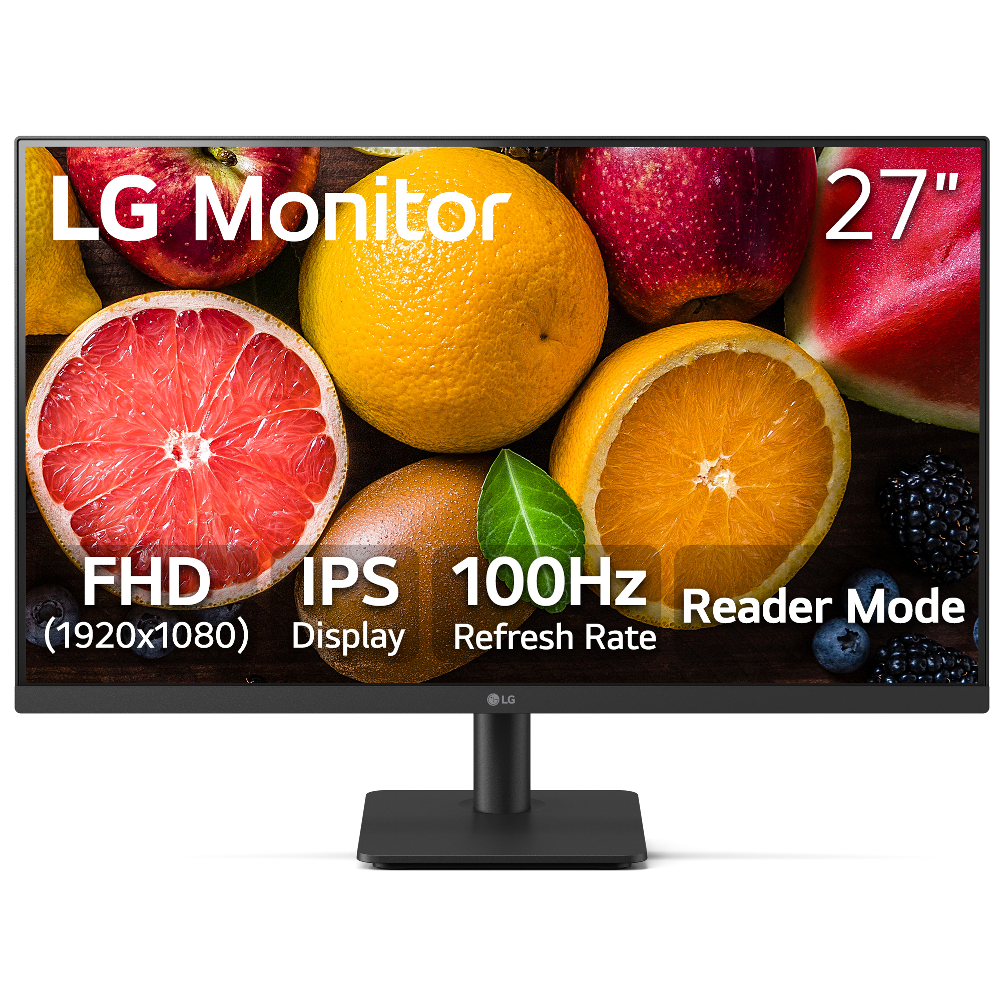 LG 27" IPS 1080p FHD 100Hz Computer Monitor, 27MS540W-B