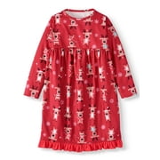 Matching Family Christmas Pajamas Youth Girls Reindeer Nightgown