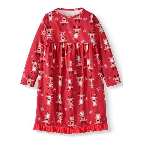 Matching Family Christmas Pajamas Youth Girls Reindeer Nightgown