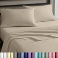 thumbnail image 1 of California Design Den Twin Sheet Set - 100% Cotton Sateen, Soft & Breathable - Beige (Warm Taupe), 1 of 10