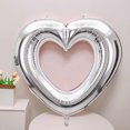 thumbnail image 5 of Cheapark 33 Inch Large Hollow Balloons - Valentine's Day Birthday Party Decoration Shooting Props, Bright Connectable Surfaces, Romantic Inflatable Decor, 5 of 6