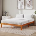 thumbnail image 4 of ZUNMOS 12 IN Queen Size Solid Wood  Bed Frame with Wood Slat Support,  Sturdy,  No Box Spring Needed,  Natural Pine, 4 of 10