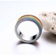 thumbnail image 2 of Titanium Steel Rainbow Gay Ring Personality Gay And Lesbian Party Jewelry Lover Love Promise Ring Valentine S Anniversary Gift, 2 of 5