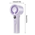 thumbnail image 4 of Desktop Fan Powerful Portable Handheld Fan USB Rechargeable Mini Battery Cooling Device Hands-Free Portable for Summer Outdoor Work Travel Use, 4 of 8