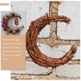 thumbnail image 2 of 2pcs Moon Shape DIY Rattan Wreath Handmade DIY Rattan Rings Vine Branch Wreath for DIY Crafts, 2 of 6