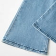 thumbnail image 5 of Taybagh Girls Flared Jeans Elastic Waist Stretch Denim Girls Pants with Pockets Solid Color Trendy Retro, 5 of 6
